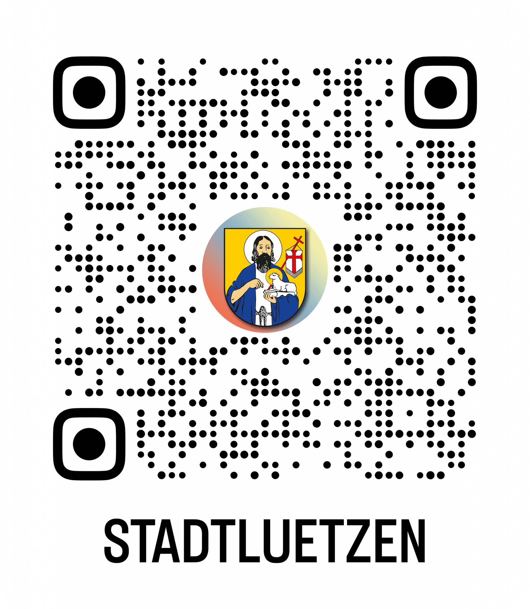 QR CODE INSTAGRAM STADT LÜTZEN MIT STADTWAPPEN