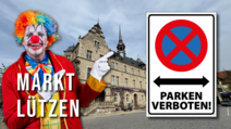 innenstadt parkplatz banner karneval