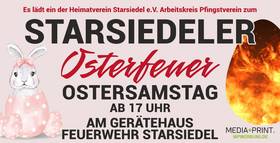 Osterfeuer in Starsiedel