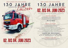 130 Jahre FFW Lützen   Flyer