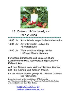 Zorbauer Adventsmarkt