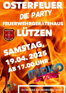 Osterfeuer Feuerwehrgerätehaus Lützen