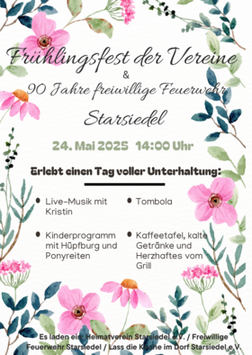 Frühlingsfest Flyer Jasmin