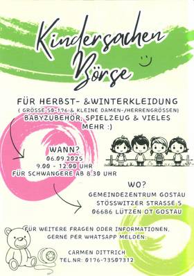 Kindersachen Börse Gostau