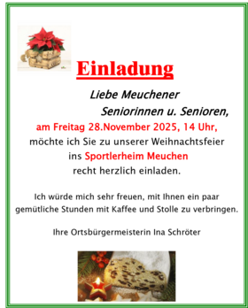 Meuchen Seniorenwfeier 2025