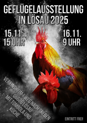 Poster Geflügelausstellung Lösau neu