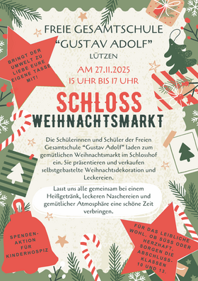 Plakat Schlossweihnachtsmarkt 2025