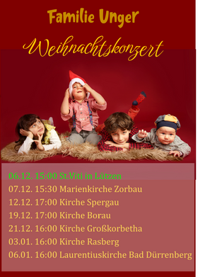 Weihnachtskonzert Fam. Unger