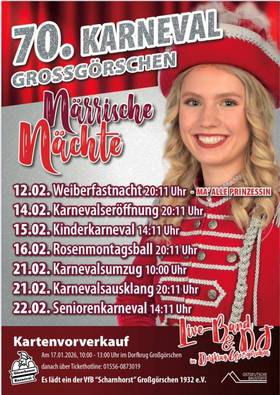 Poster Karneval Großgörschen