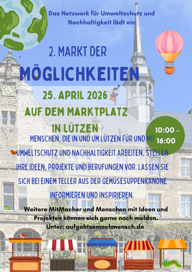 Nachhaltigkeit Klima Umwelt Aktion Schule Themenwoche Illustration Verspielt Blau Flyer &copy; Das Netzwerk für Umweltschutz und Nachhaltigkeit