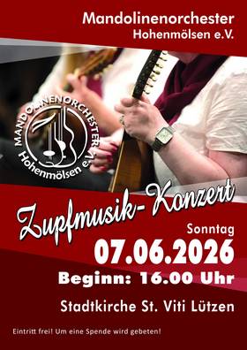 Plakat Mandolinenorchester 07.06.2026
