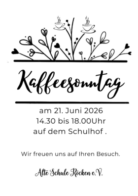 Kaffeesonntag 21.06.2026 Röcken 