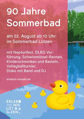 Plakat Schwimmbadfest