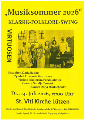 Konzert Russischer Musiksommer 14.7.