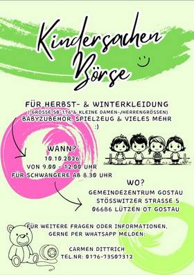 Kindersachenbörse Gostau 2026