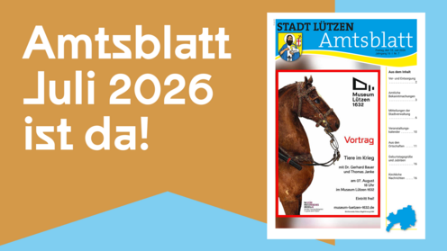 Titelbild des Amtsblattes Juli 2026 © Stadt Lützen amtsblatt titelseite f r web