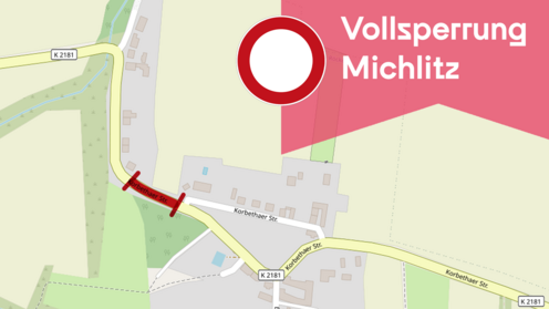 webbanner sperrung michlitz juli 2026